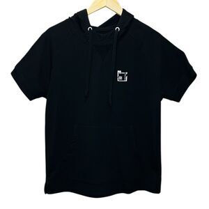 Xios NY Men’s Black Short Sleeve Hoodie Size L